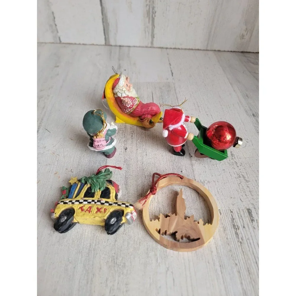 Rustic Santa Claus Moon Taxi variety mailman ornament Xmas‎